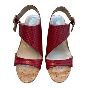 Charles by Charles David  Cannon Asymmetrical Block Heel Sandal Size 8.5 NWOT